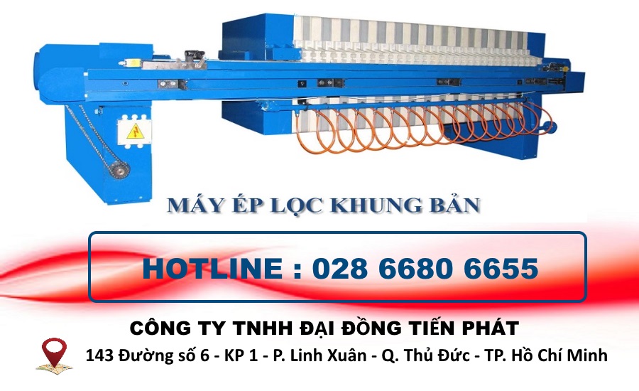 Máy ép bùn khung bản có nhiều mẫu mã đa dạng