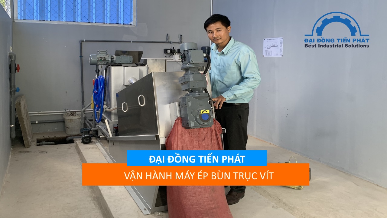 Máy ép bùn trục vít Đại Đồng Tiến Phát