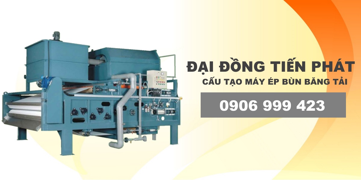 CẤU TẠO MÁY ÉP BÙN BĂNG TẢI