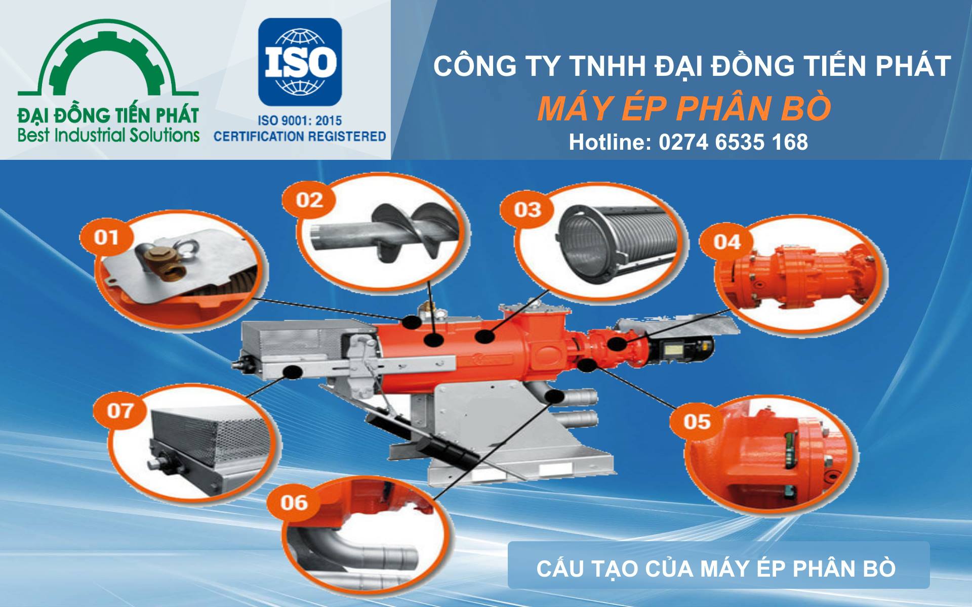 cấu tạo máy ép phân bò chính hãng